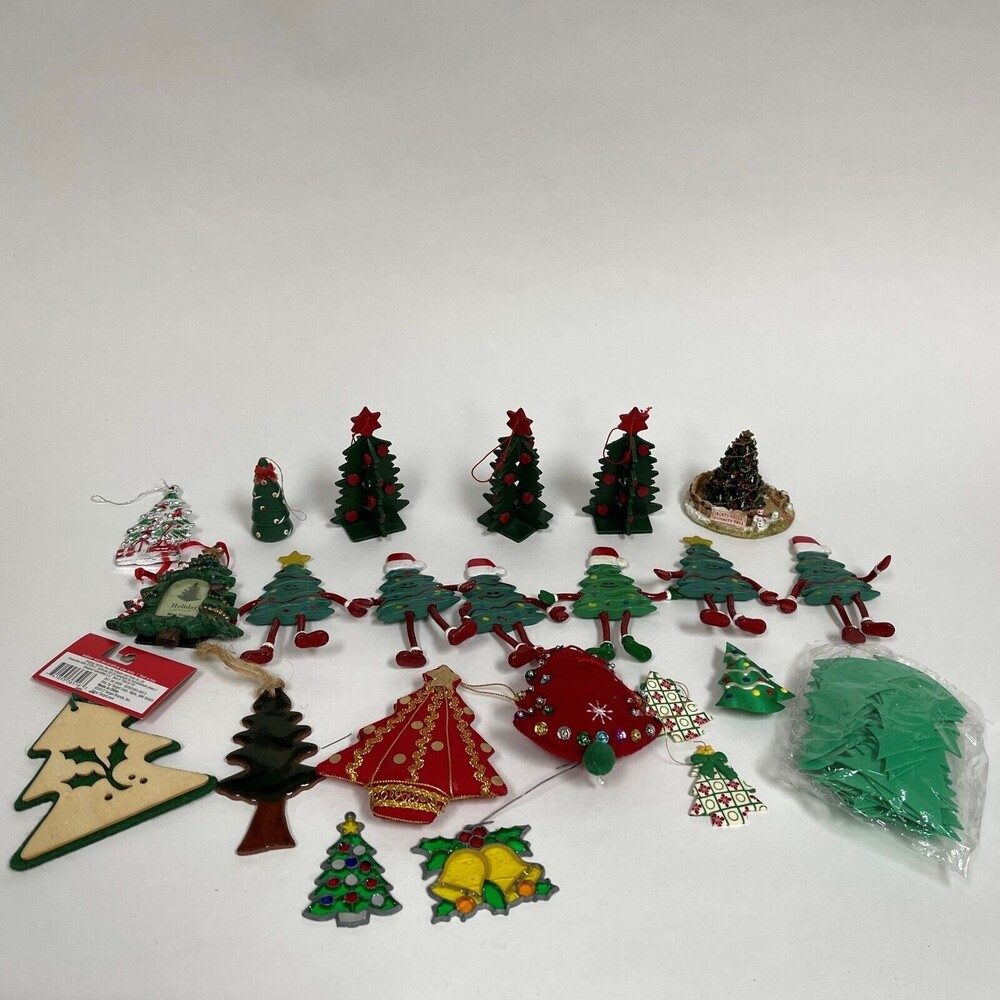 Dept. 56 and Other Brands Christmas Trees Ornaments Lot of 23